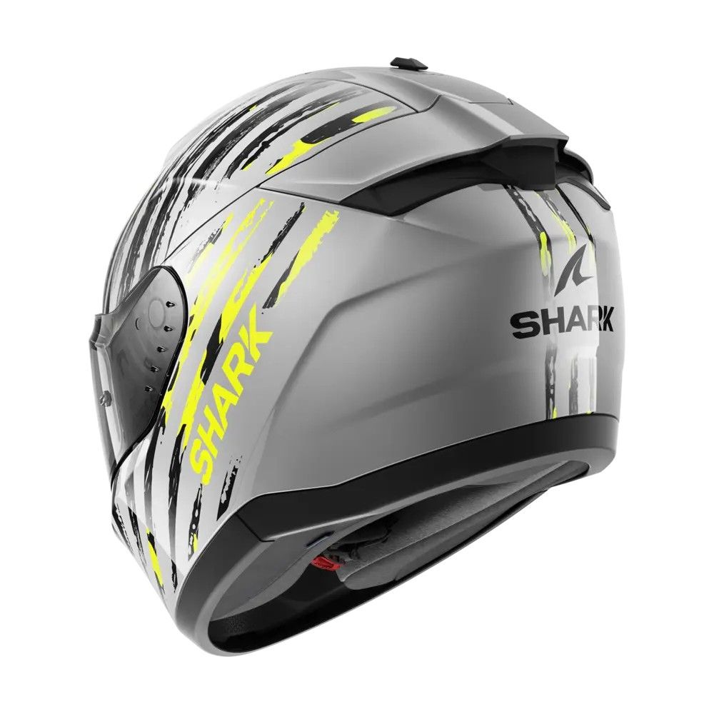 SHARK casque moto intégral RIDILL 2 ASSYA argent / anthracite / jaune