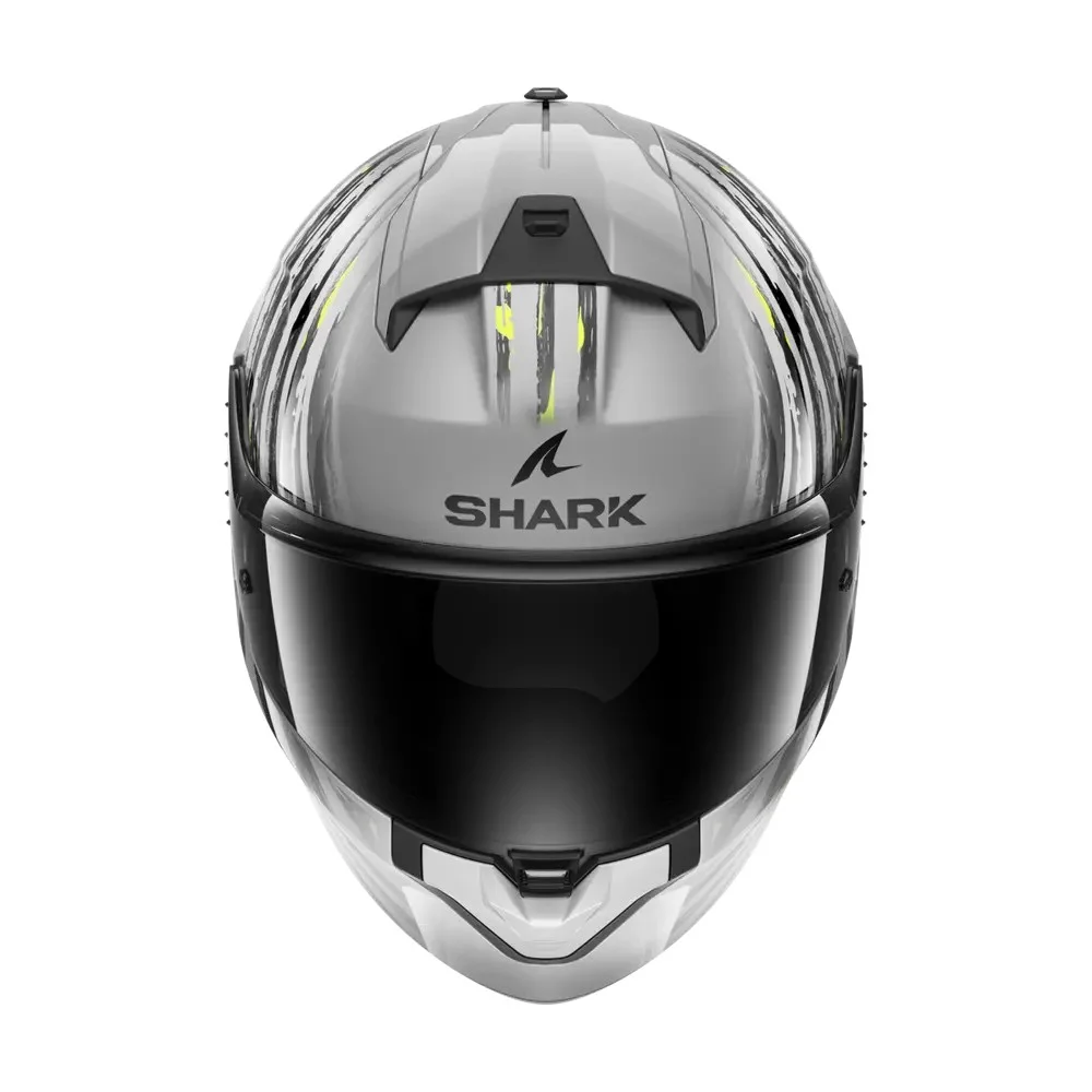 SHARK casque moto intégral RIDILL 2 ASSYA argent / anthracite / jaune