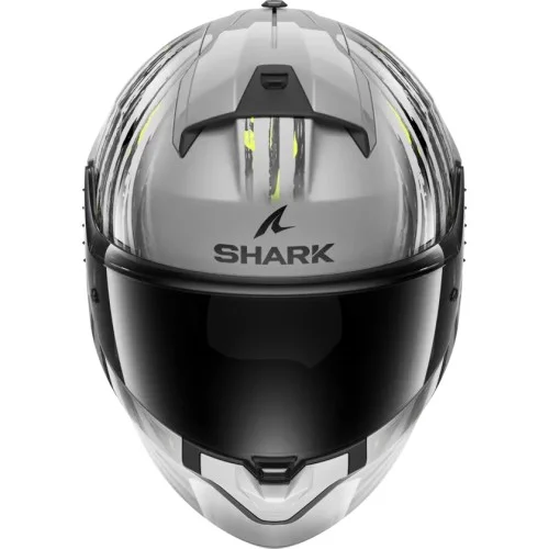 SHARK casque moto intégral RIDILL 2 ASSYA argent / anthracite / jaune
