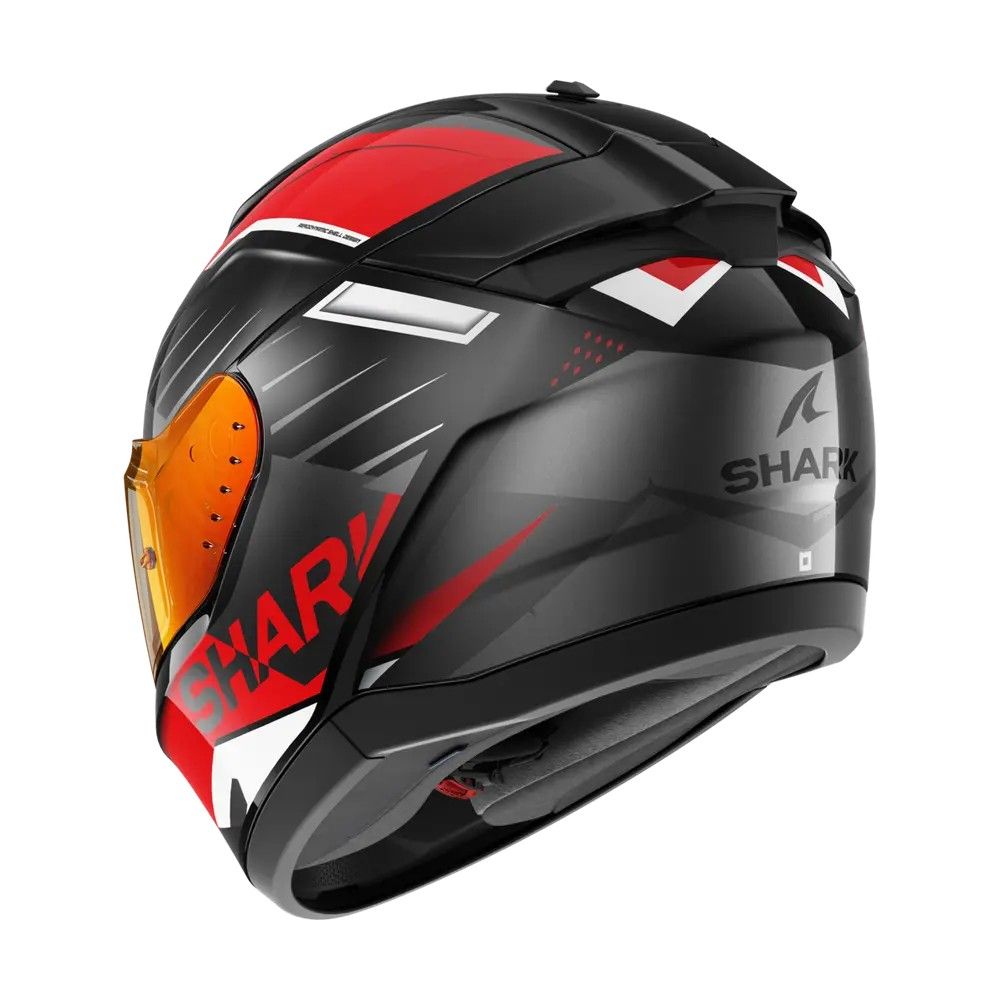 SHARK integral motorcycle helmet RIDILL 2 BERSEK black / red / white