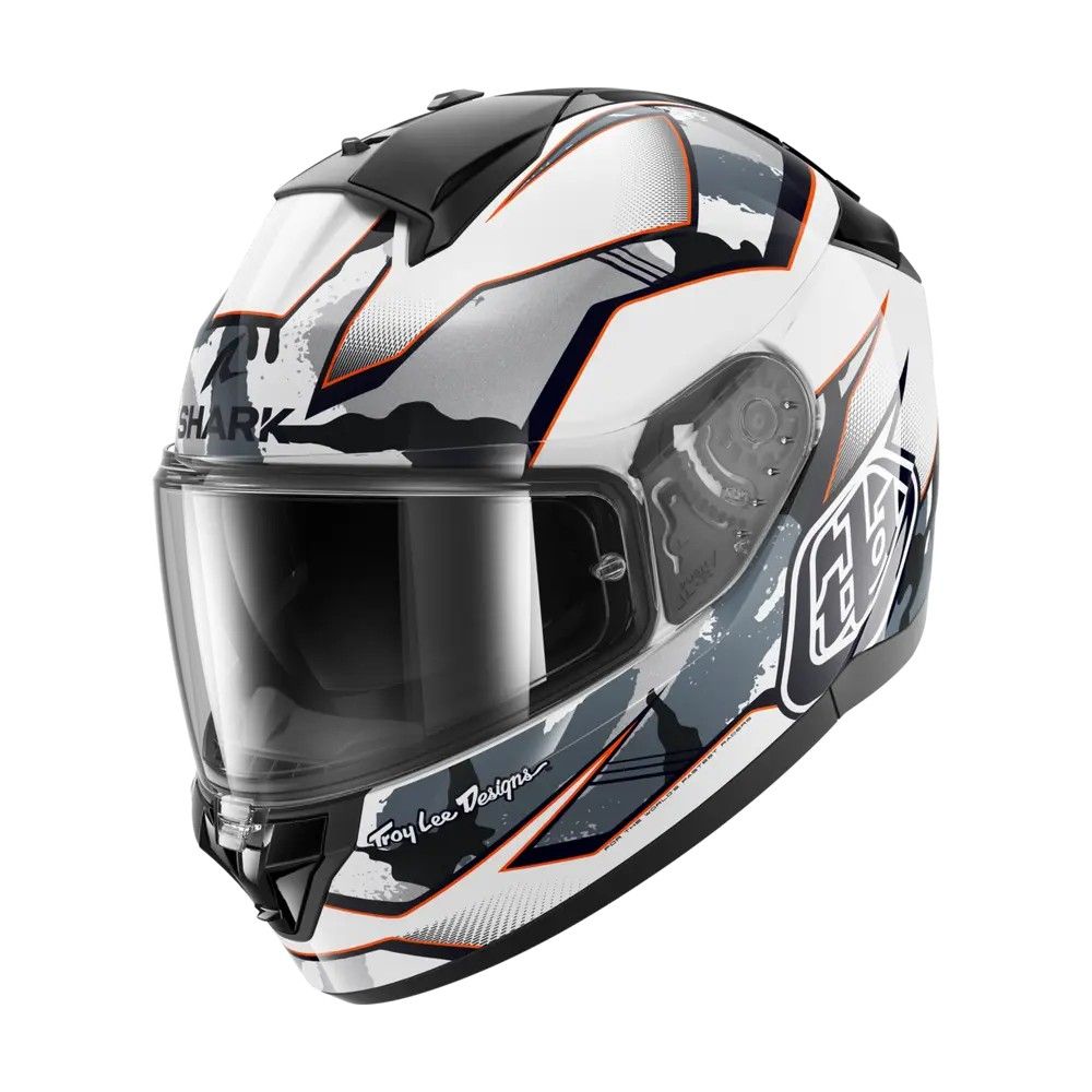 SHARK integral motorcycle helmet RIDILL 2 MATRIX CAMO white / silver / red