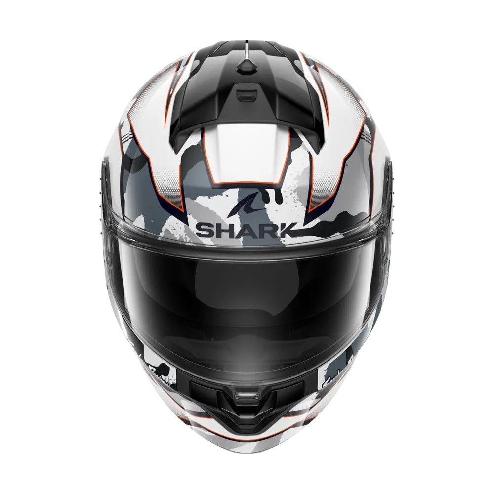 SHARK integral motorcycle helmet RIDILL 2 MATRIX CAMO white / silver / red