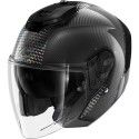 SHARK casque moto jet RS JET CARBON IKONIK carbone / iridescent