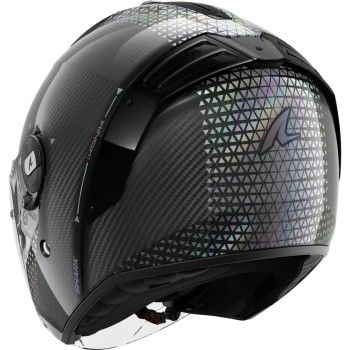 SHARK casque moto jet RS JET CARBON IKONIK carbone / iridescent