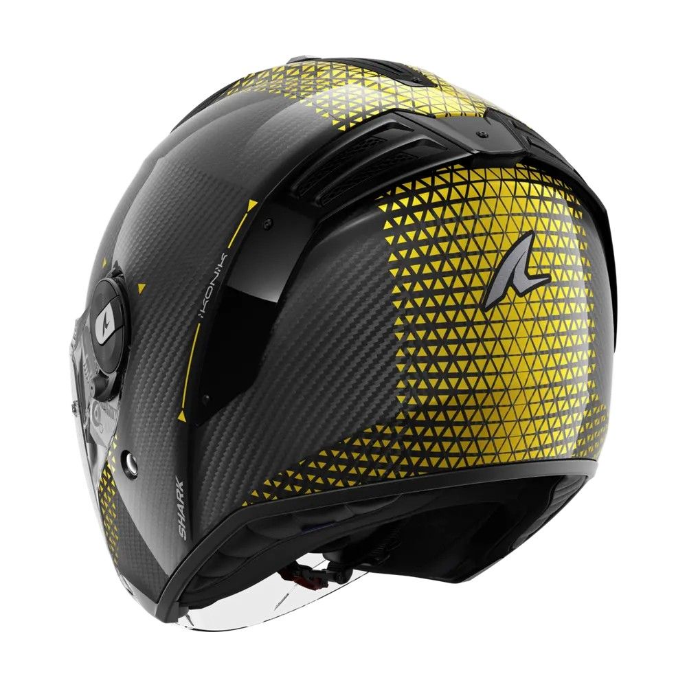 SHARK casque moto jet RS JET CARBON IKONIK carbone / or / chrome