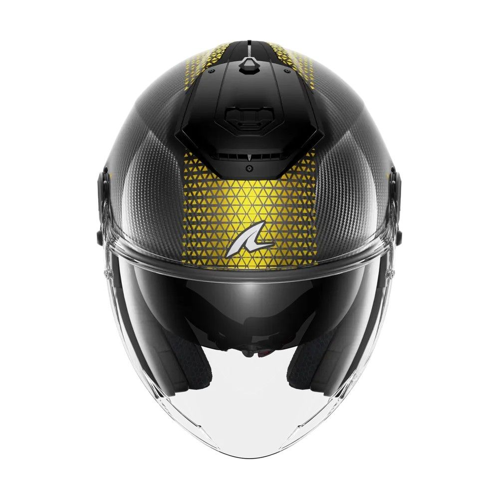 SHARK casque moto jet RS JET CARBON IKONIK carbone / or / chrome