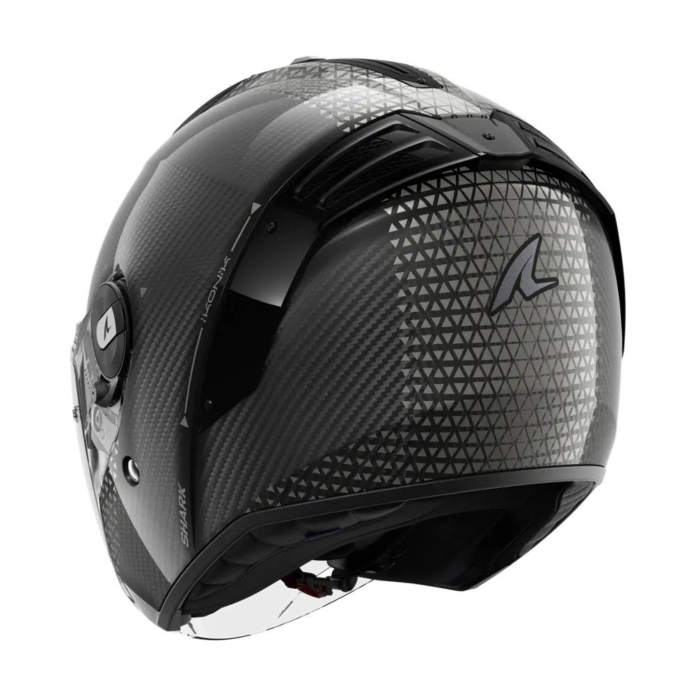 SHARK casque moto jet RS JET CARBON IKONIK carbone / noir / chrome