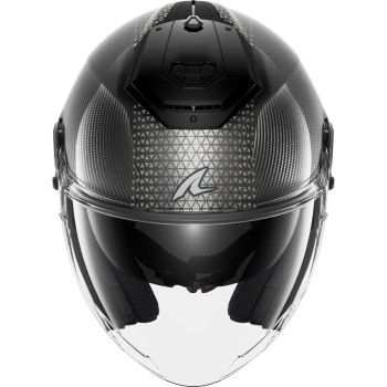 SHARK casque moto jet RS JET CARBON IKONIK carbone / noir / chrome