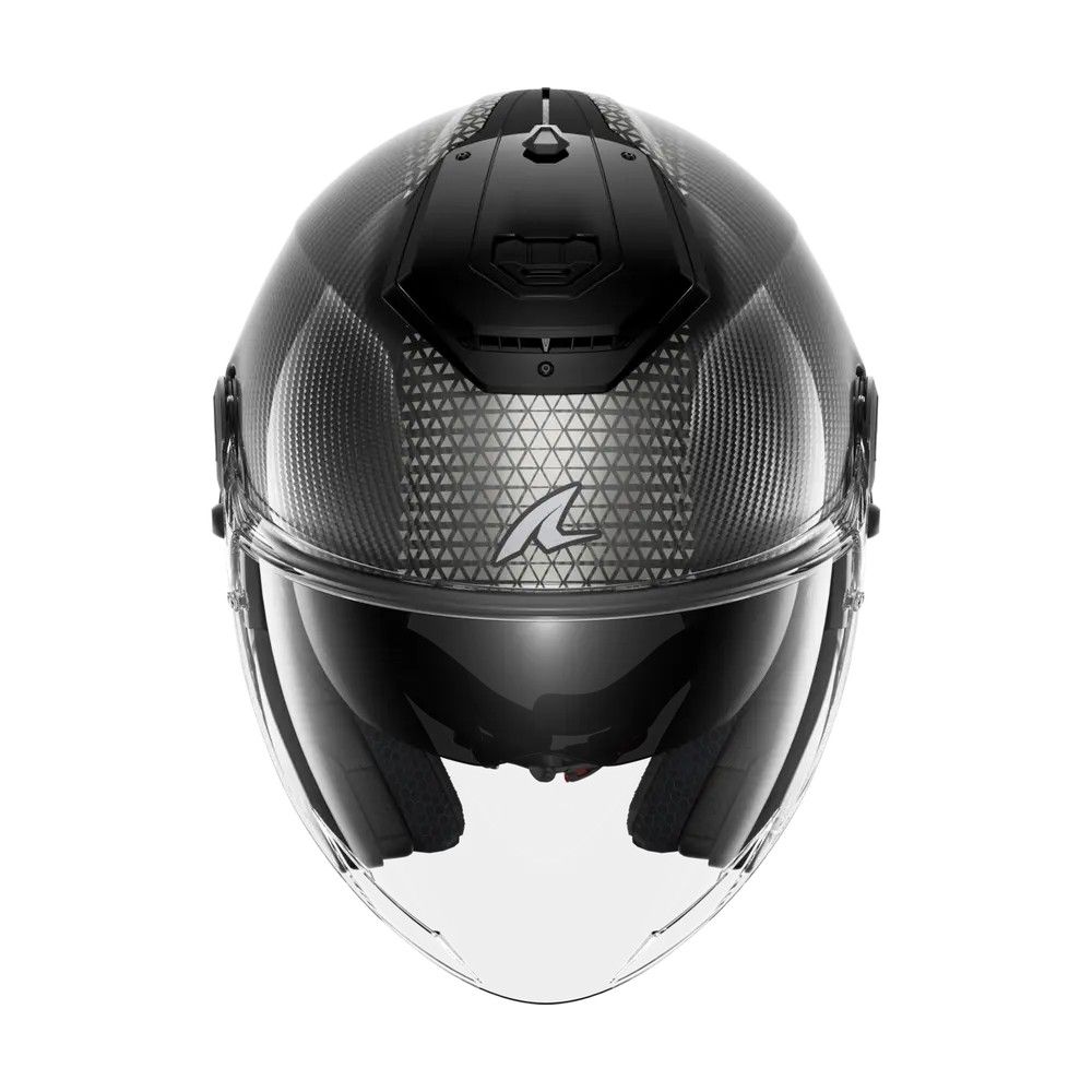 SHARK casque moto jet RS JET CARBON IKONIK carbone / noir / chrome