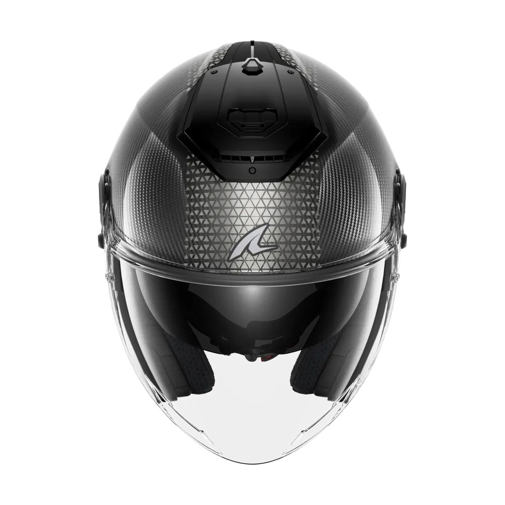SHARK jet motorcycle helmet RS JET CARBON IKONIK carbon / black / chrom