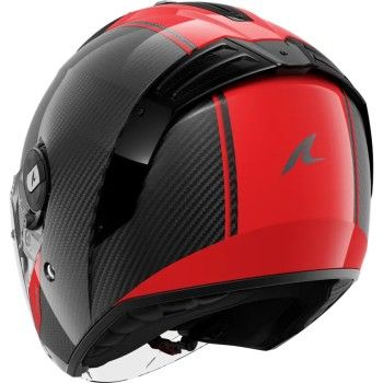 SHARK casque moto jet RS JET CARBON SKIN carbone / rouge