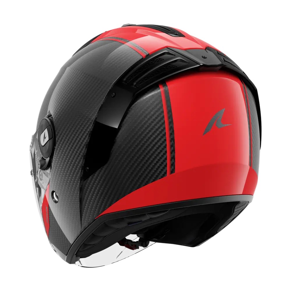 SHARK jet motorcycle helmet RS JET CARBON SKIN carbon / red