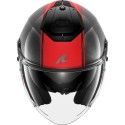 SHARK casque moto jet RS JET CARBON SKIN carbone / rouge