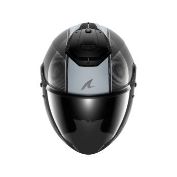 SHARK casque moto jet RS JET CARBON SKIN carbone / argent