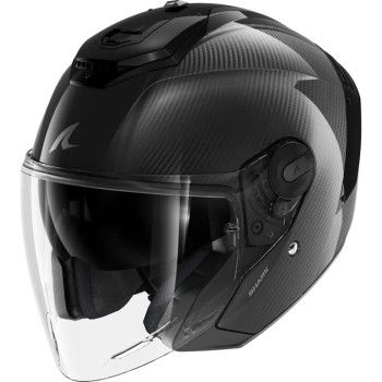 SHARK casque moto jet RS JET CARBON SKIN carbone / noir