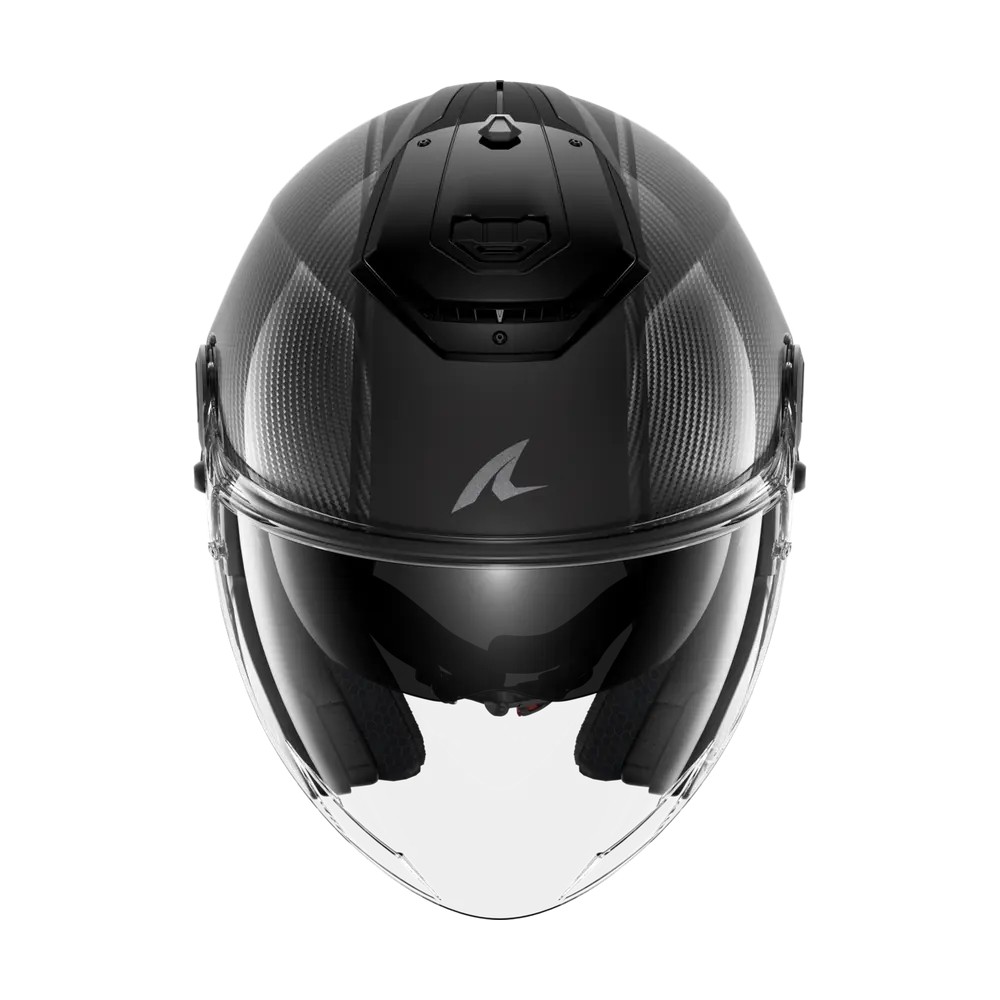SHARK jet motorcycle helmet RS JET CARBON SKIN carbon / black