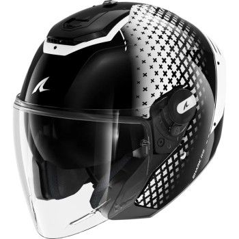 SHARK casque moto jet RS JET STRIDE noir / blanc