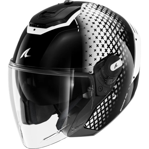 SHARK jet motorcycle helmet RS JET STRIDE black / white