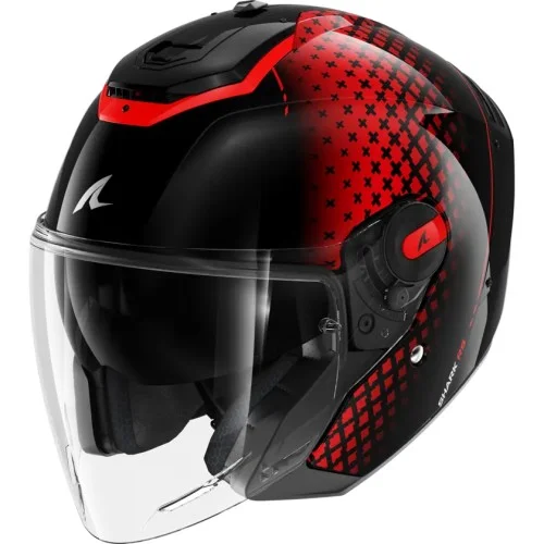 SHARK jet motorcycle helmet RS JET STRIDE black / red