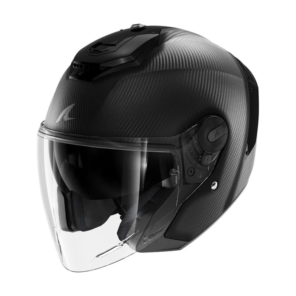 SHARK casque moto jet RS JET FULL CARBON carbone mat