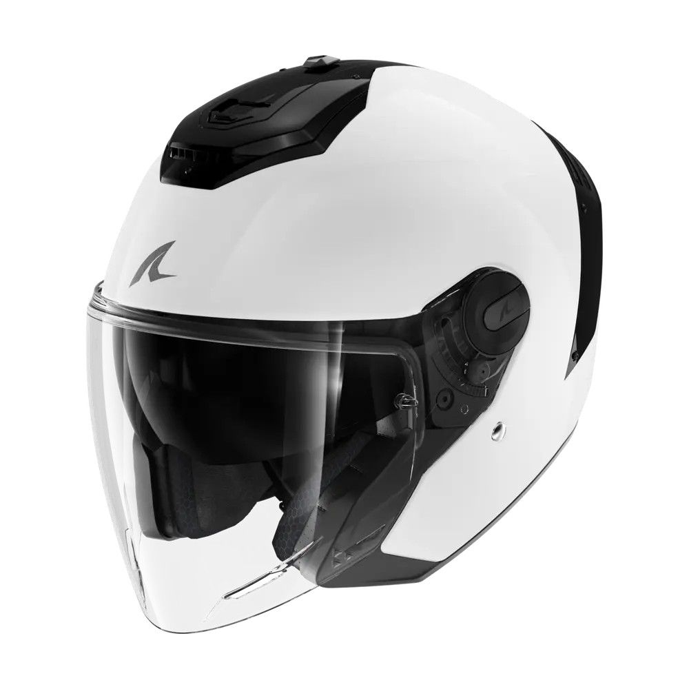 SHARK casque moto jet RS BLANK blanc azure