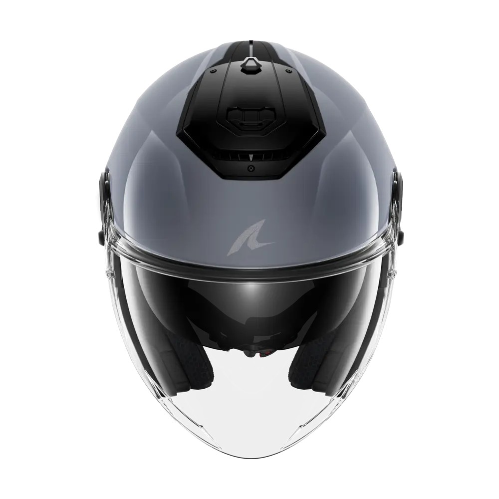 SHARK jet motorcycle helmet RS JET BLANK gun silver