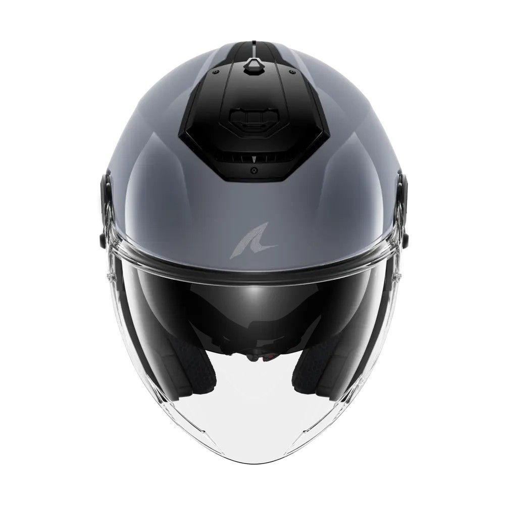 SHARK jet motorcycle helmet RS JET BLANK gun silver