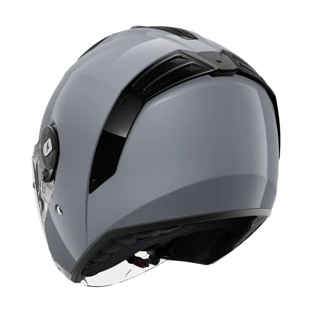 SHARK jet motorcycle helmet RS JET BLANK gun silver