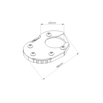 PUIG kickstand Extension BMW R 1250 GS / ADVENTURE / 2018 2024 ref 20519