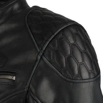 SEGURA blouson moto scooter LADY CURTIS cuir femme toutes saisons SCB1820 Noir