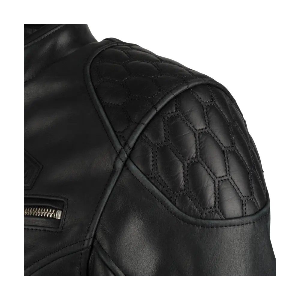 SEGURA blouson moto scooter LADY CURTIS cuir femme toutes saisons SCB1820 Noir