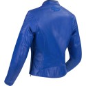 SEGURA motorcycle scooter LADY CURVE woman all seasons leather jacket SCB1782 Blue