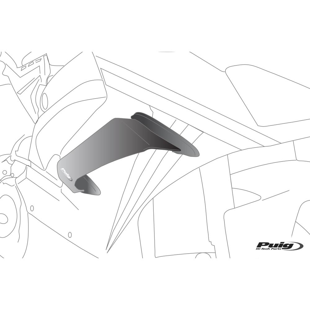 PUIG kit ailerons Downforce RACE latéraux KAWASAKI NINJA 1000 SX / 2020 2024 ref 21687