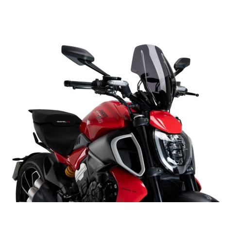 PUIG saute-vent NEW GENERATION réglable Touring DUCATI DIAVEL V4 / 2024 ref 21713