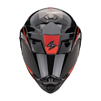 SCORPION helmet ADX-2 SOLID modular jet moto scooter Silver / Black / Red