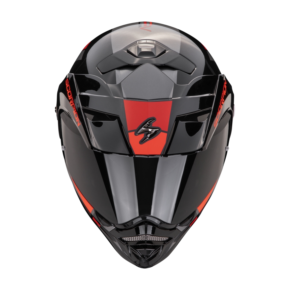 SCORPION casque jet modulaire ADX-2 SOLID moto scooter Argent / Noir / Rouge