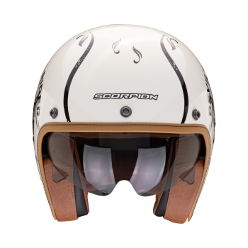 SCORPION helmet BELFAST EVO ROMEO jet moto scooter Cream / Black