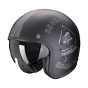 SCORPION casque jet BELFAST EVO SPADE moto scooter Noir mat / Argent