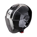 SCORPION casque jet EXO-CITY II VEL moto scooter Metal / Noir / Blanc