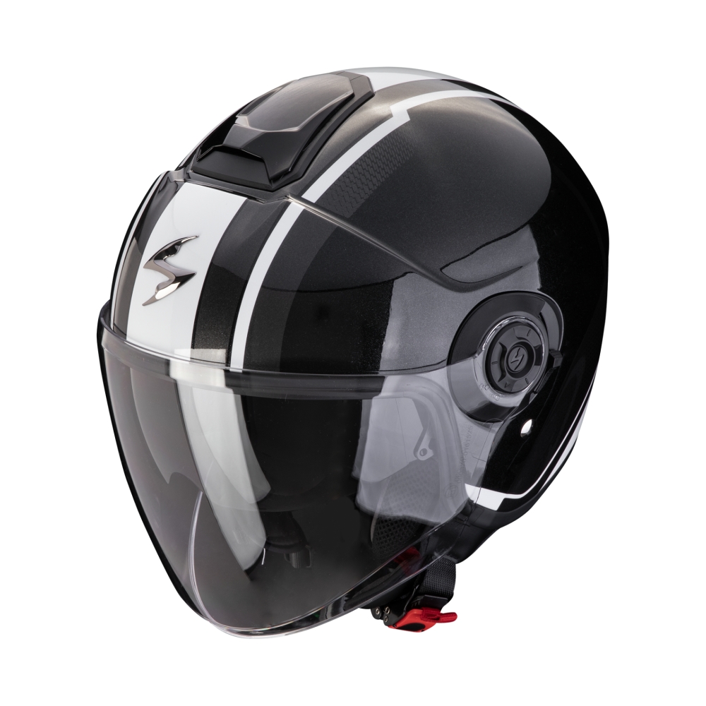 SCORPION helmet EXO-CITY II VEL jet moto scooter Metal / Black / White