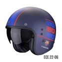 SCORPION casque jet BELFAST EVO FC BARCELONA moto scooter Bleuat