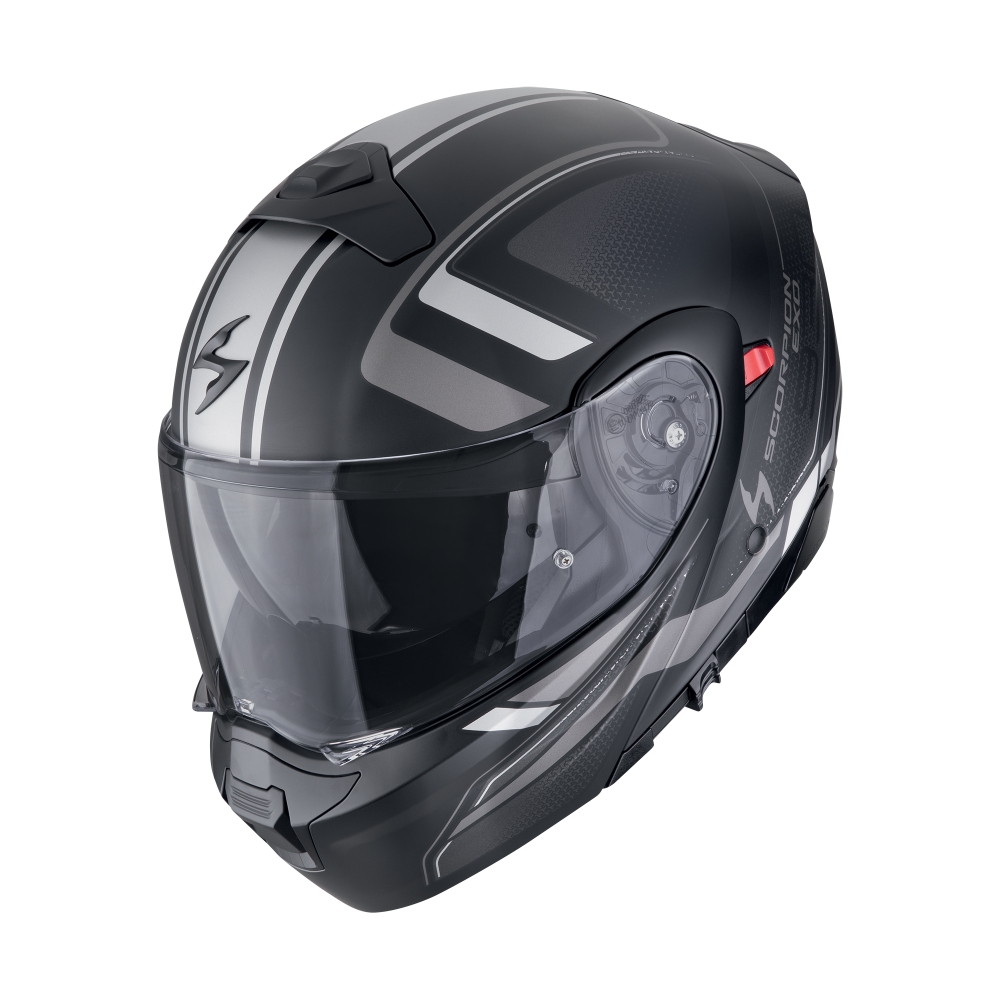 SCORPION casque modulaire EXO-930 ARDENS moto scooter Noir mat / Argent