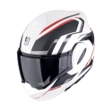 SCORPION flipback helmet EXO-TECH EVO FURIO moto scooter Matte white / Black / Red