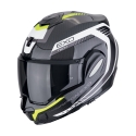 SCORPION casque modulaire EXO-TECH EVO CARBON COSY moto scooter Noir / Jaune fluo