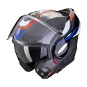 SCORPION casque modulaire EXO-TECH EVO CARBON ROVER moto scooter Noir / Rouge / Bleu