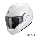 SCORPION flipback helmet EXO-TECH EVO PRO SOLID moto scooter White Pearl