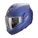 SCORPION casque modulaire EXO-TECH EVO PRO SOLID moto scooter Bleu metal mat