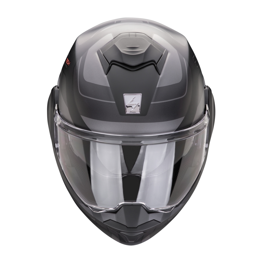 SCORPION flipback helmet EXO-TECH EVO PRO COMMUTA moto scooter Matte Black / Silver