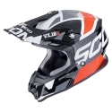 SCORPION casque cross VX-16 EVO AIR ANALOG moto scooter Noir / Rouge