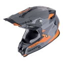 SCORPION casque cross VX-16 EVO AIR ROD moto scooter Gris / Orange